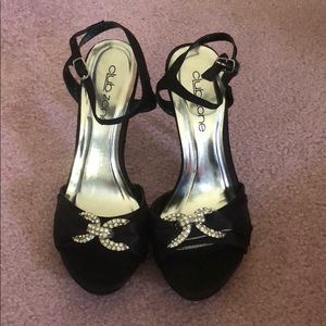 Black with jewels Club Zone heels